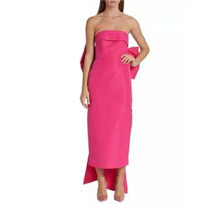 Alexia María Margaret Bow Silk Dress US 10 $1295